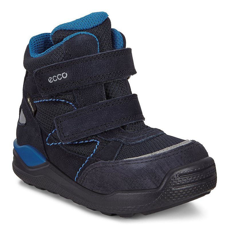 Kids Ecco Urban Mini - Boots Blue - India SQWNOI648